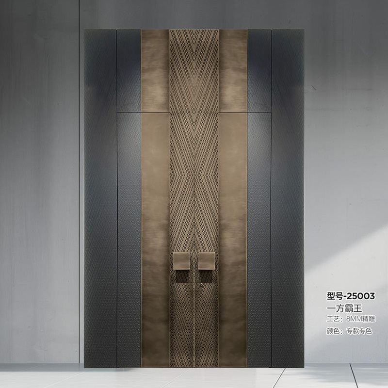 全鋁不銹鋼精雕裝甲門