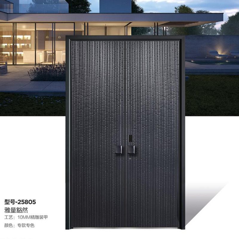 全鋁不銹鋼精雕裝甲門