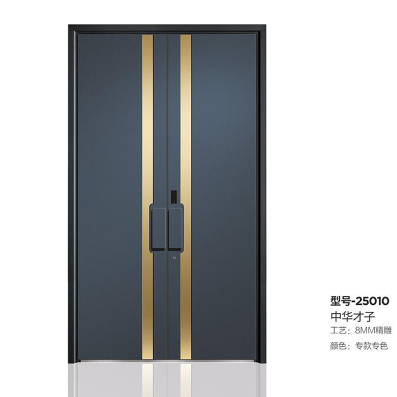 全鋁不銹鋼精雕裝甲門